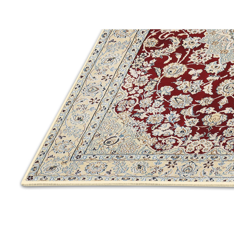 Tapis oriental gris / rouge, Rectangle 5 pi x 7 pi
