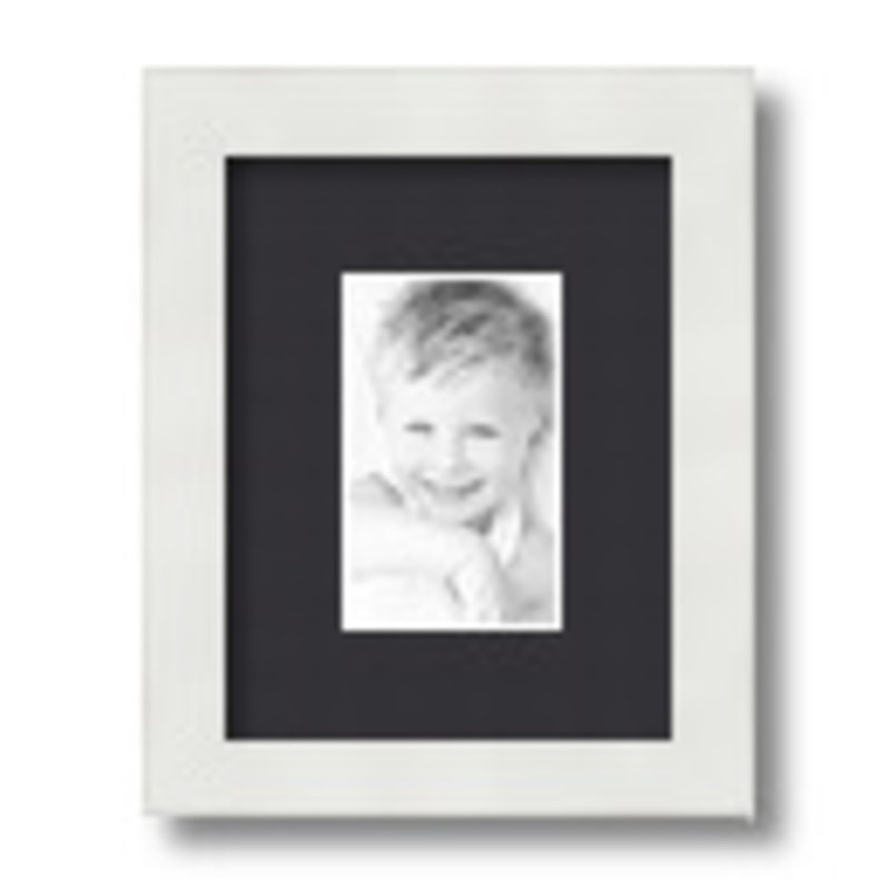 Matte Picture Frame with Mat, Black