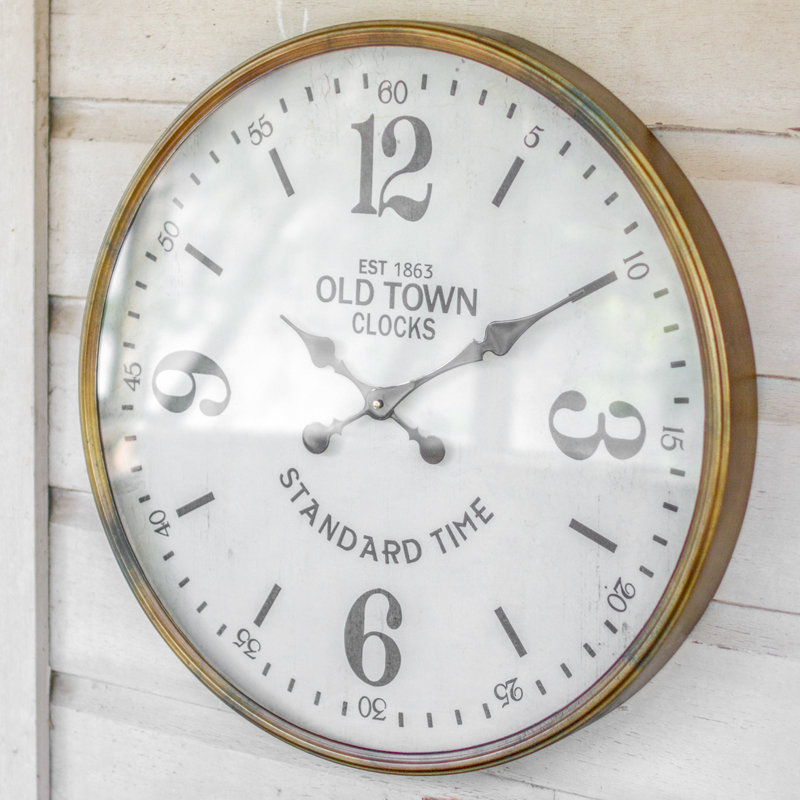  Horloge murale industrielle 23,5 po