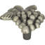 (5 Pack) 2 inch Natural Selection Grape Knob Pewter