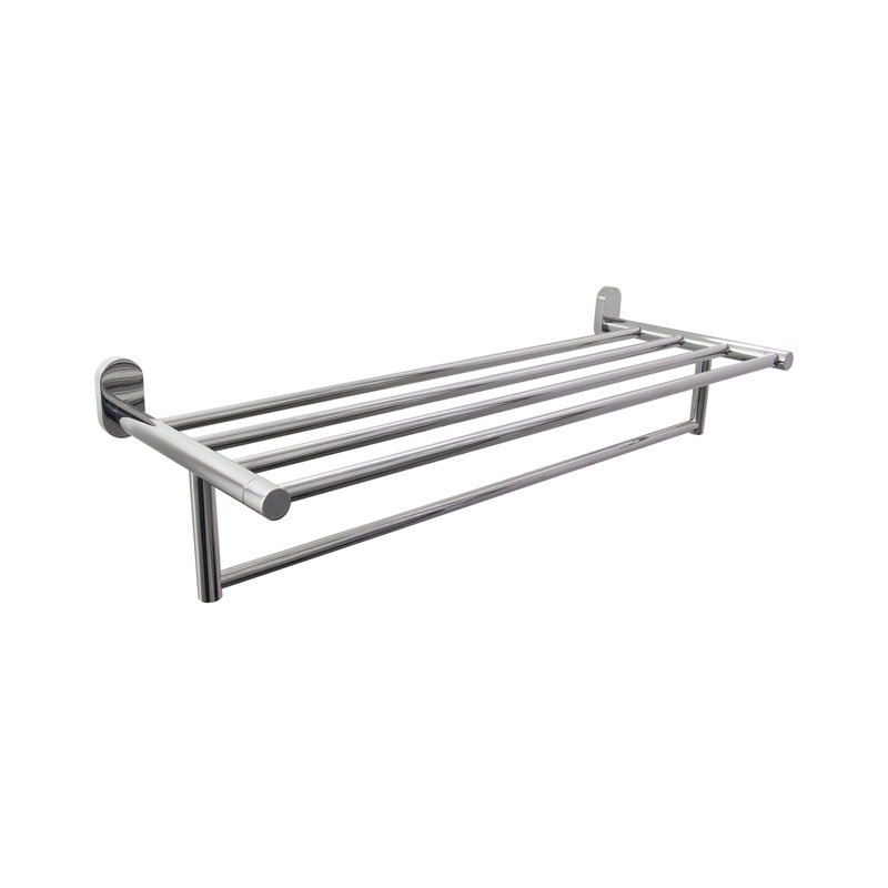 Tablette murale, Chrome poli