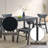 Briar Black Finish Dining Table