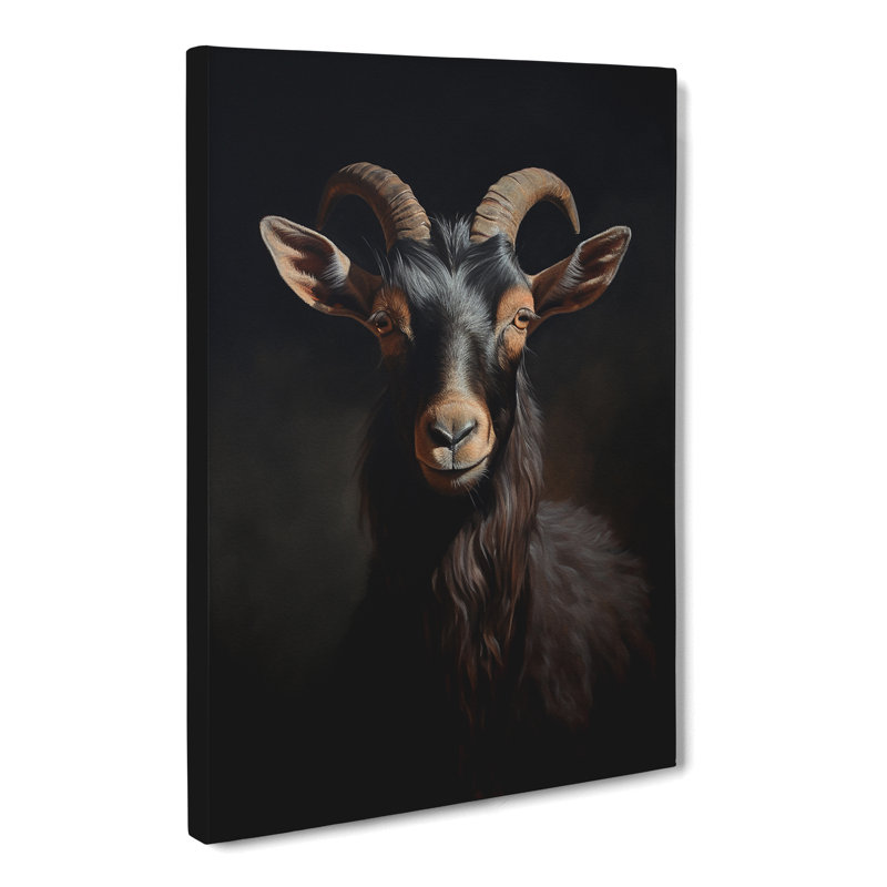 Goat Realism - Print, 50cm H x 35cm W x 3cm D