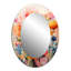 Pozzi corail fantaisiste botanique sauvage II - miroir mural botanique, miroir décoratif corail, art imprimé en métal-963962316-963962352