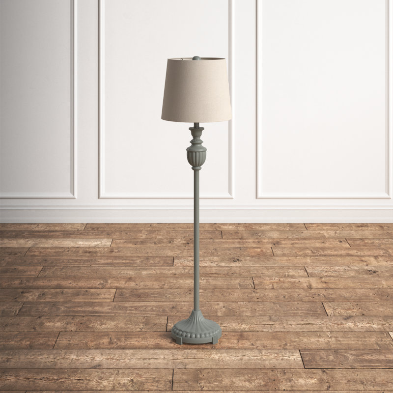 59'' Gray Traditional Floor Lamp