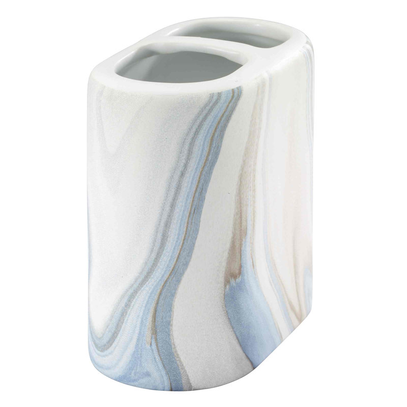 Waves Bath Blue Toothbrush Holder