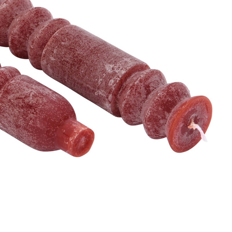 Bougies totem non parfumées en boîte, Mauve