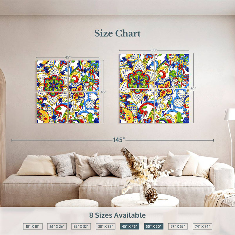 Kerner Bold Talavera Flowers
