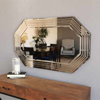 Ronks Engineered Wood Flat Wall Mirror