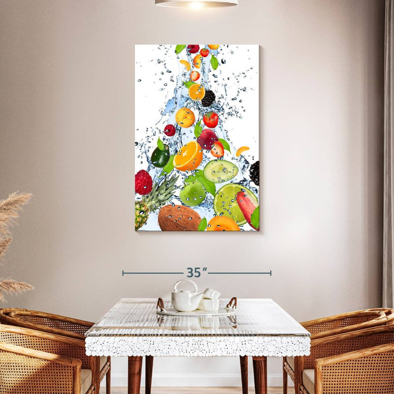 Yarlin Fruit Water Splash, 45" H x 30" W