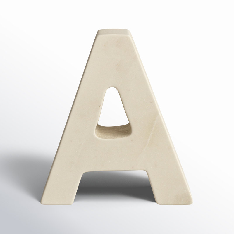 Bloc de lettres Zeb Marble Helvetica, A