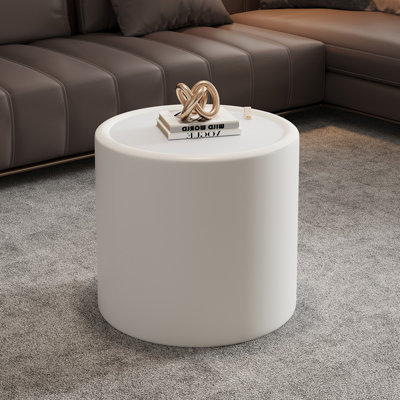Round Coffee Table with Tempered Glass