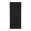Armoire H 71 po avec 2 portes, 3 tiroirs et 1 barre à vêtements, noir