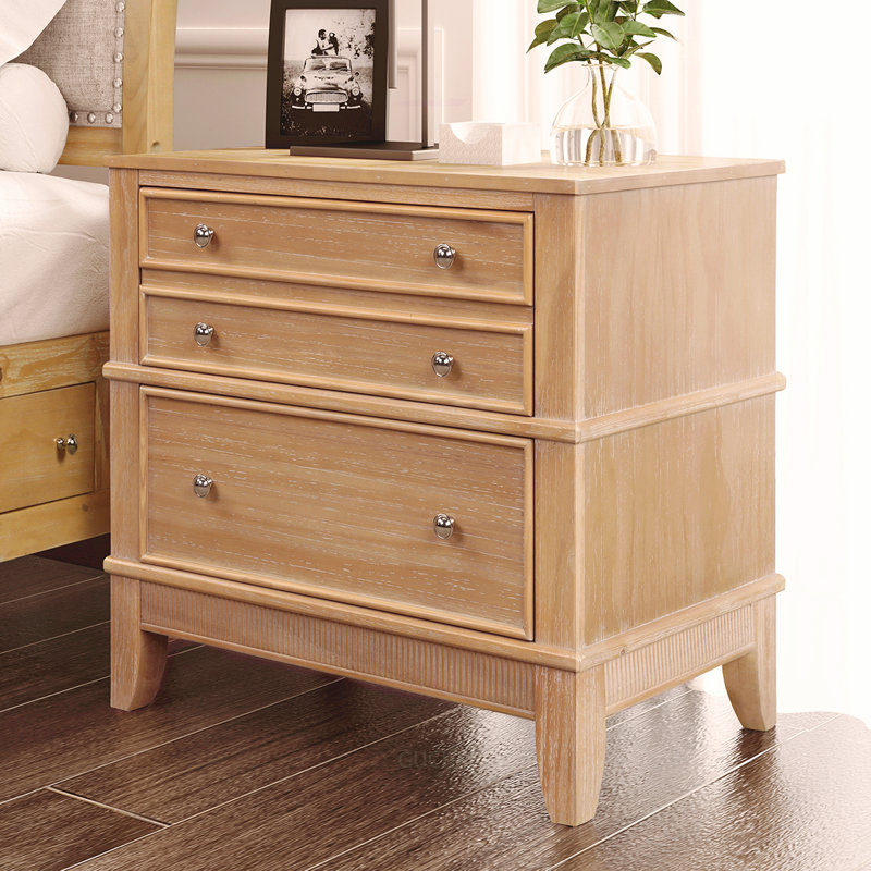 Charming 3-Drawer Side Table for Various Rooms, Enhancing Décor