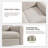 34''W Modern Soft Chenille Swivel Living Room Upholstered Swivel Accent Armchair With Pillow Back-894519823
