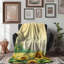 Doux tournesol symphonique - couverture en sherpa de qualité supérieure - reproduction d'art luxueuse-97621300