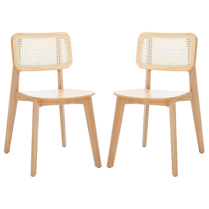 Chaise de salle à manger Finchamp Cane, Beige
