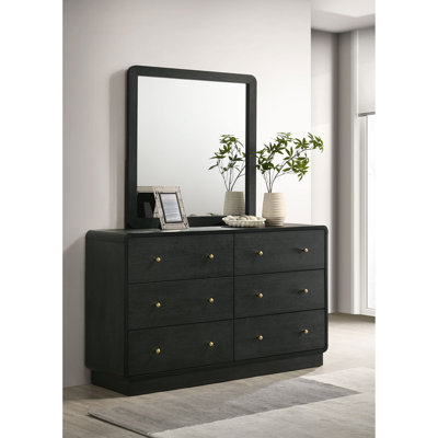 Commode 6 tiroirs avec miroir