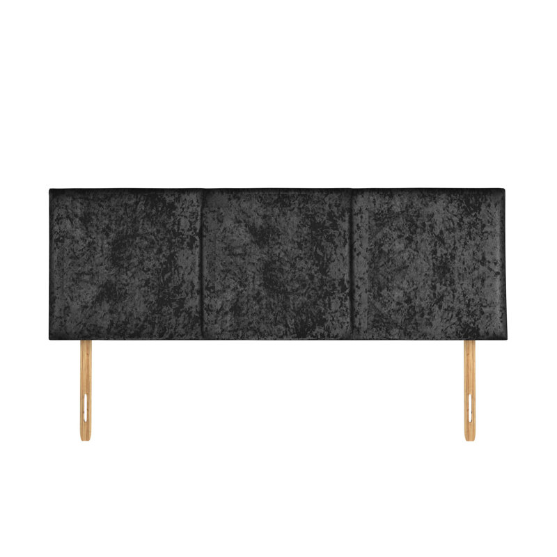 Beriguette King Upholstered Headboard, Crushed Black