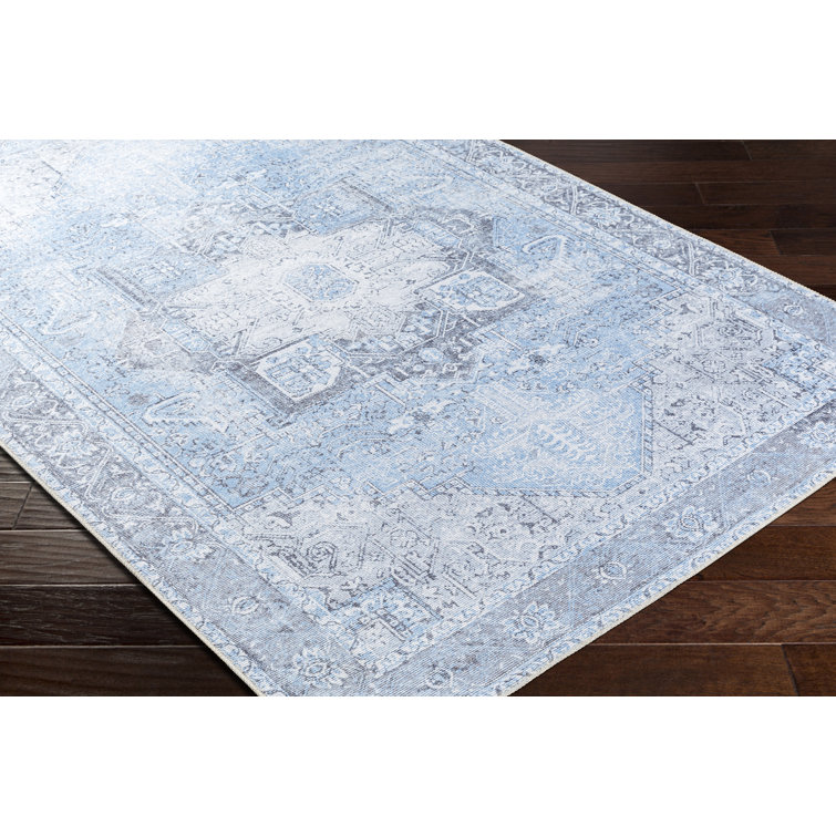 Westbrook Oriental Machine Woven Chenille Area Rug in Light Sky Blue Langley Street Rug Size: Runner 2'7 x 14