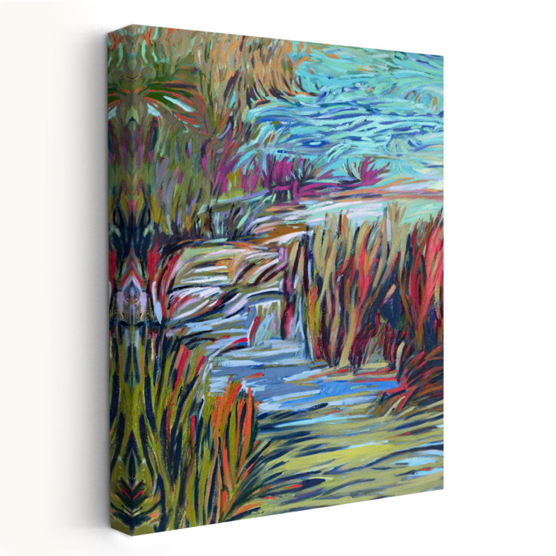 Water Symphony - Art contemporain de paysages, H 24 po x l 16 po