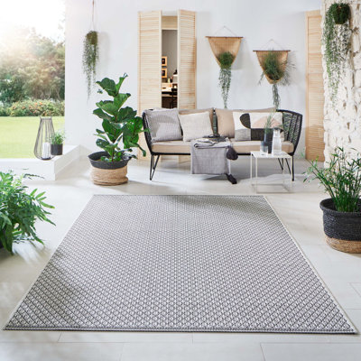 Embyr Flatweave Grey Indoor/Outdoor Rug