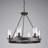 Aadhvik 6 - Light Dimmable Cylinder Chandelier