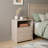 23" Gray Wood Nightstand