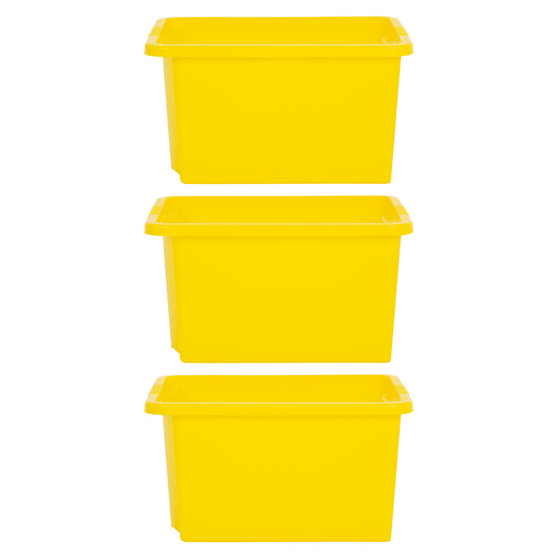Stack & Store Box, 30 qt, Yellow