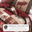 Ensemble de courtepointe réversible en microfibre Lodge Woodland and Patchwork-102904333-102904334