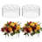 4 Pack Acrylic Round Transparent Vase With 12 Holes, Clear