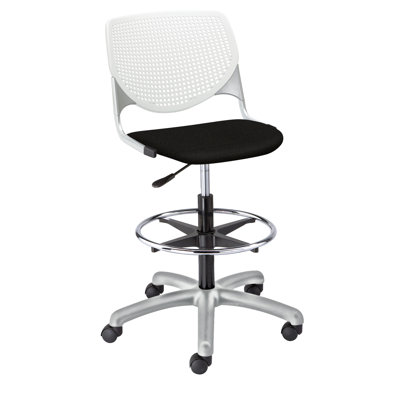 Kool Poly Height Adjustable Lab Stool with Perforated Back