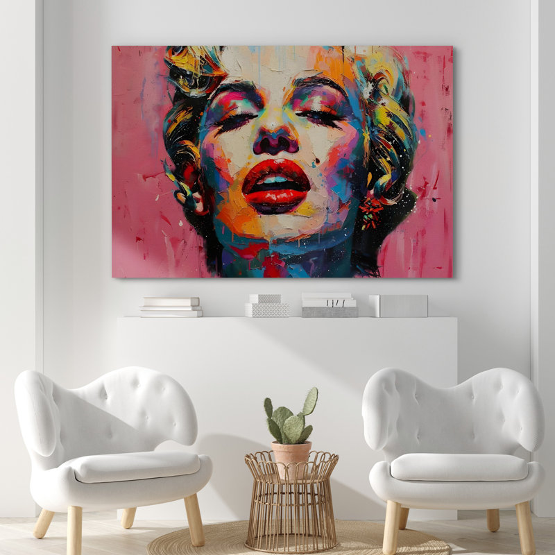 «Pop Urban Street» par Marilyn Monroe, Toile tendue, H 16 po x l 24 po