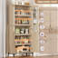 Armoire de rangement de 71 pouces de hauteur avec portes en verre et tablette réglable - Organisateur multi-usage pour garde-manger ou salle de bain