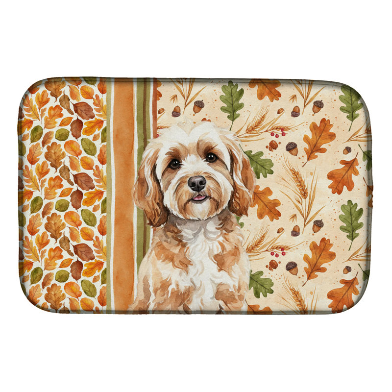 Cavapoo Heirloom Fall Dish Drying Mat