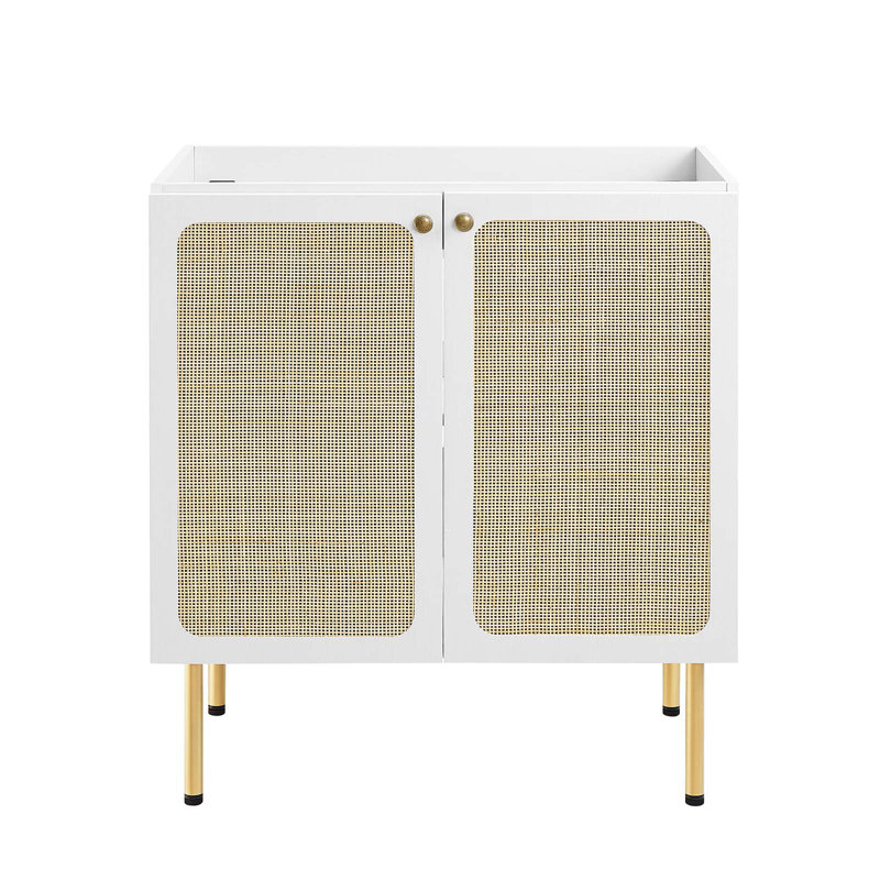 Base de meuble-lavabo simple 29,5 po Modway, Blanc