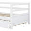 Structure de lit de jour en bois massif avec lit gigogne escamotable-947223678