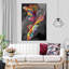 «Lone Siamese Fighting Fish», impression abstraite sur toile-540522226