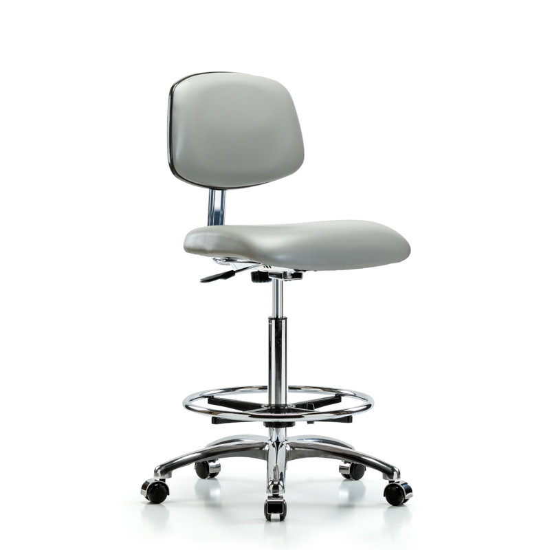 Chaise de dessinateur Iyana, Roulettes, Colombe