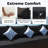 Mirisola 7-Piece Outdoor PE-Wicker Sectional Conversation Set with 43" Rectangular 60,000 BTU Fire Pit Table, Dual-Fuel, 2 Ottomans-1830404429-1830404428