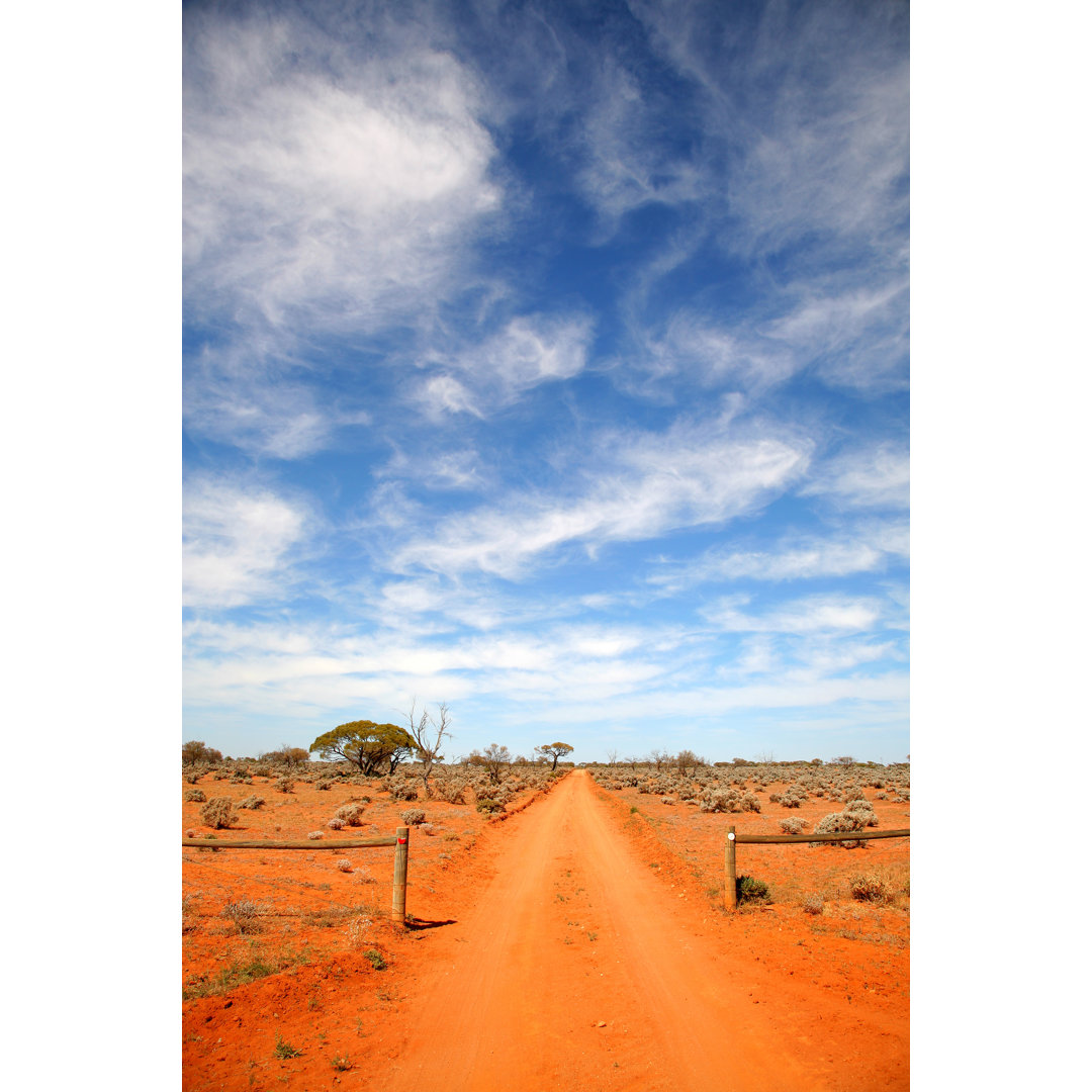 Leinwandbild Der Weg durch das australische Outback