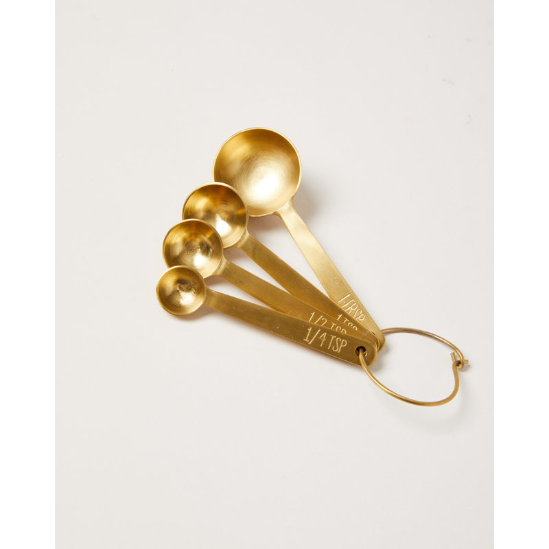 Stowe Measuring Spoons, Brushed Gold
