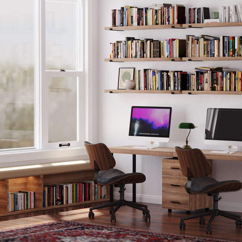 Tablette flottante, étagères à livres pour le salon, étagères et rangements, tablettes de bureau, H 6 po x l 48 po x P 9,9 po