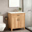 Meuble-lavabo de salle de bain avec comptoir en céramique et armoire de rangement-1972281011