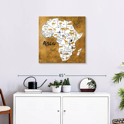 Carte d'Afrique Aliaz