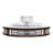 22.4" Ceiling Fan with Remote Control and LED Lights