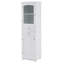 Armoire de rangement de 63 po de hauteur avec portes en verre-284881229