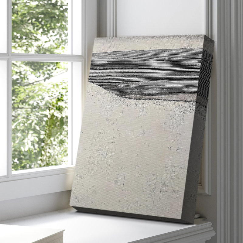 Toile tendue avec châssis abstrait CLXVII - prêt à être accroché, H 60 po x l 40 po