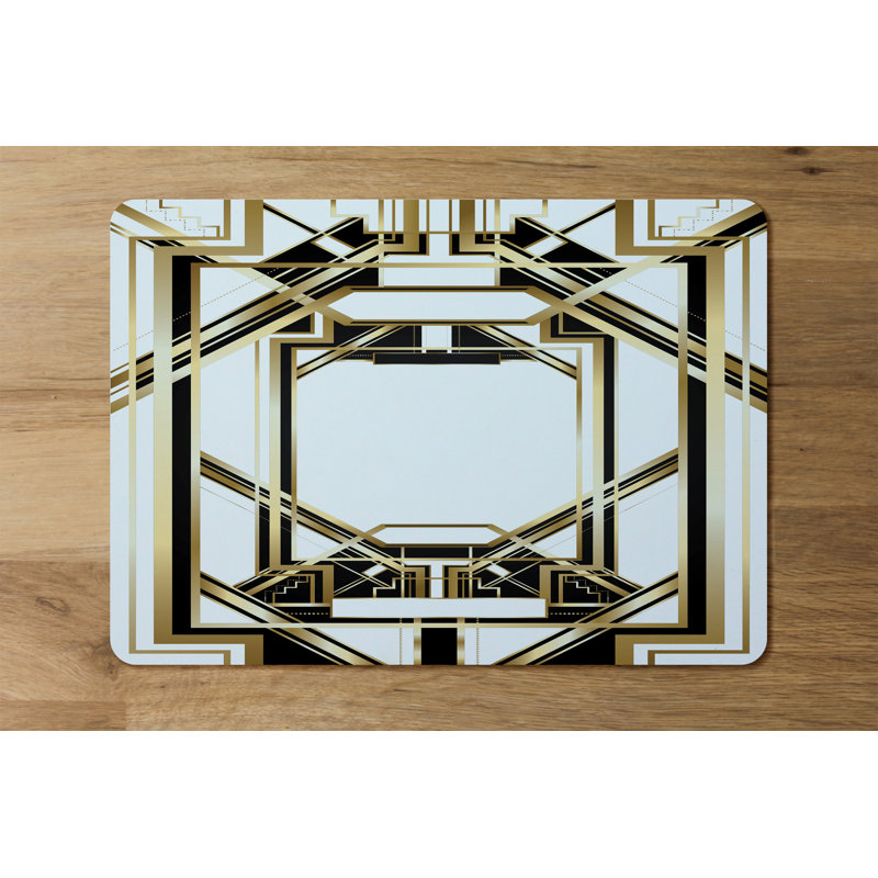 Socorro Cork Geometric Rectangle Placemat