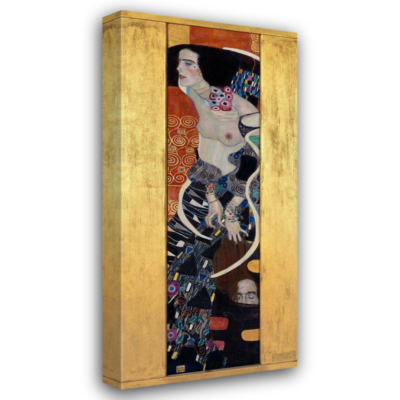 Art sur toile tendue avec châssis de la galerie Gustav de Klimt, Judith II, H 24 po x l 13 po